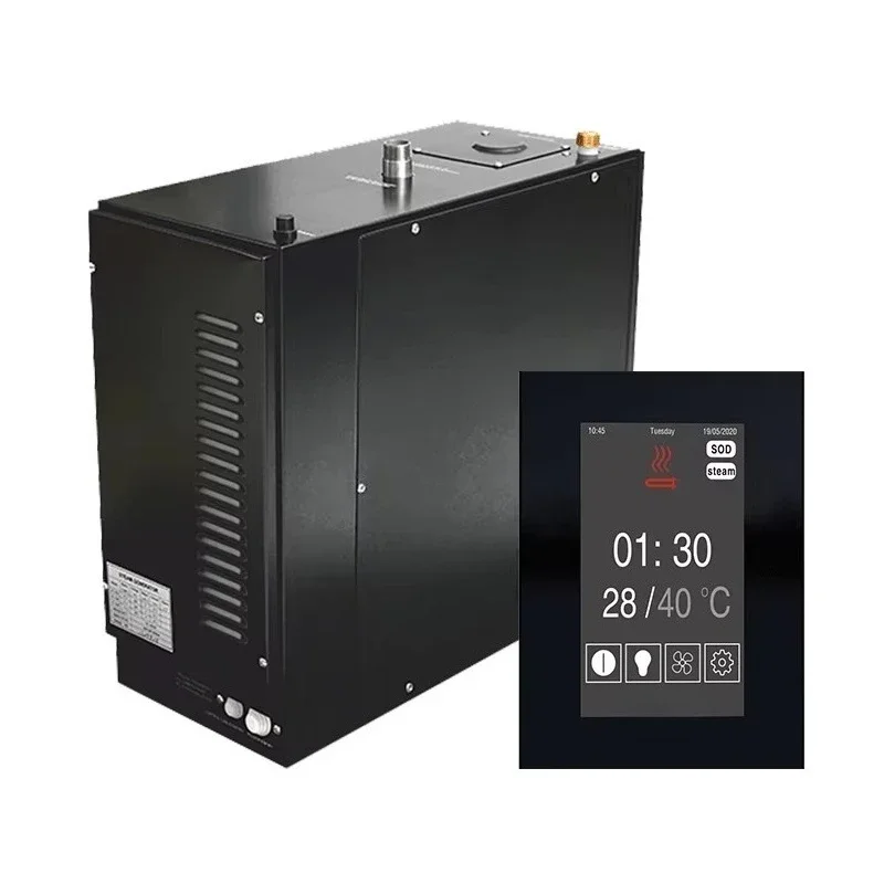 مولد بخار 3 كيلو وات، مركز ساونا سبا عالي الجودة، باخرة تجارية بالدولار الأمريكي مع وحدة تحكم رقمية #1