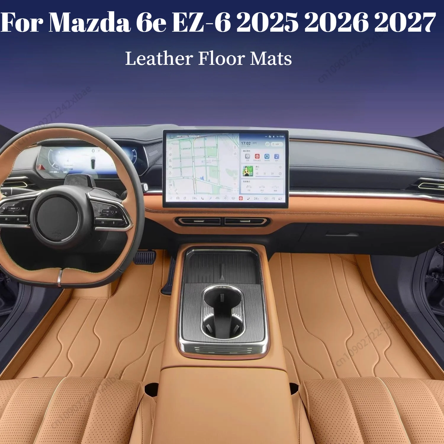 Full Coverage Floor Mats, Custom Interior Modification Accessories for Mazda 6e EZ-6 2025 2026 2027 Custom Floor Mats durable