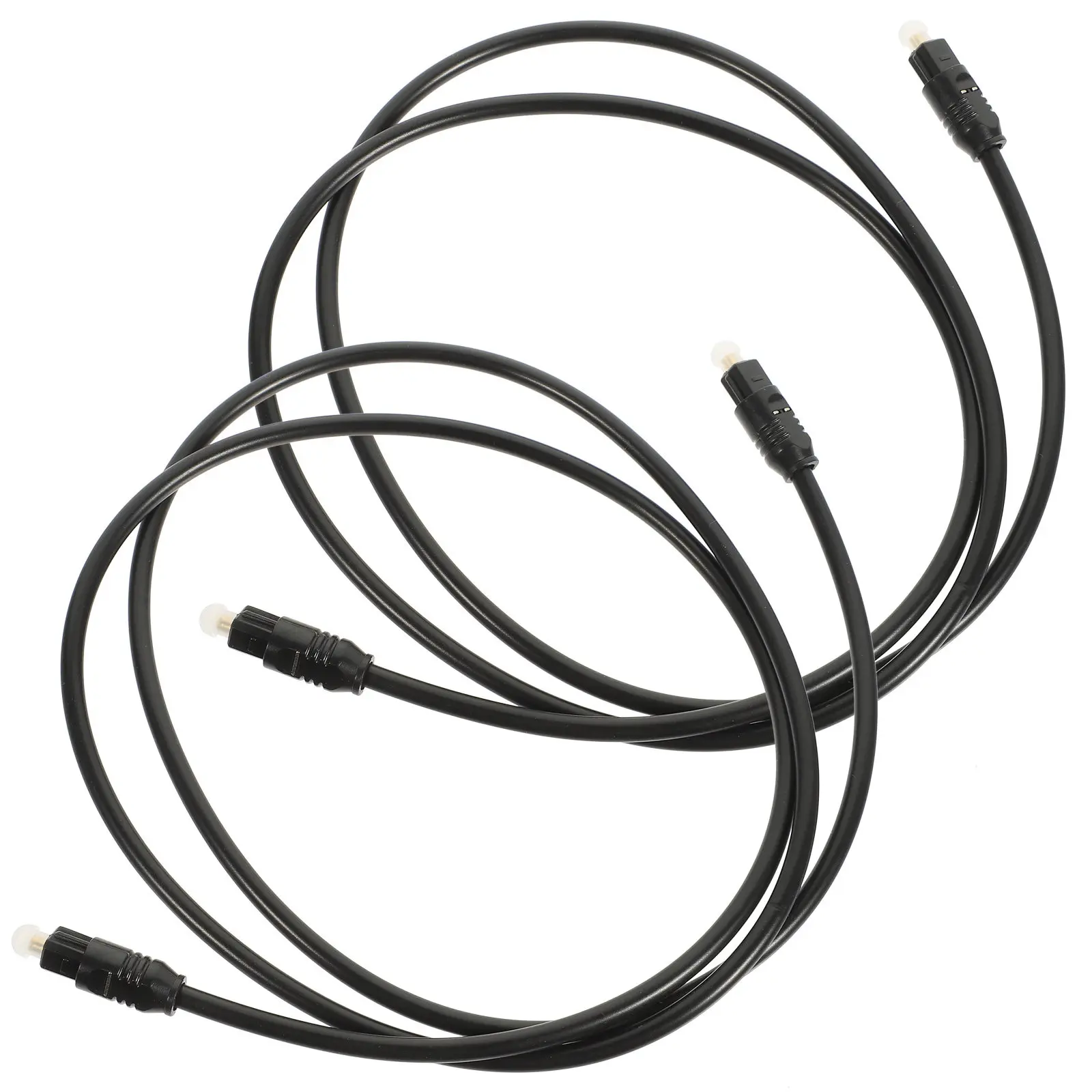 2Pcs Fiber Audio Cable 1M 4Mm Diameter High Grade Pmmc Core Smooth Transmission Optical Cable for TV Audio Receiver Soundbar
