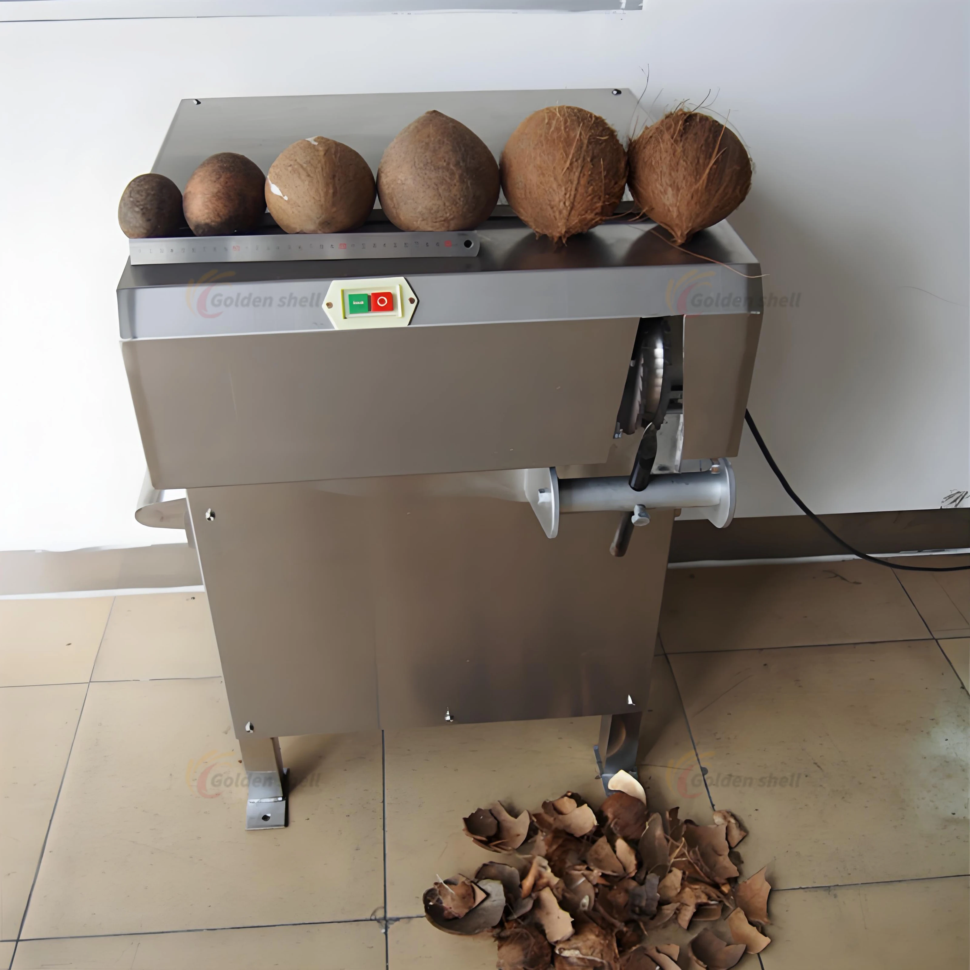 High Efficiency Old Coconut Shell Removing Machine Coconut Husk Peeler Grinder Shell Remover