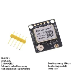 1PCS GT-U16 module GPS Beidou GNSS full-star full-band RTK high-precision centimeter differential positioning module
