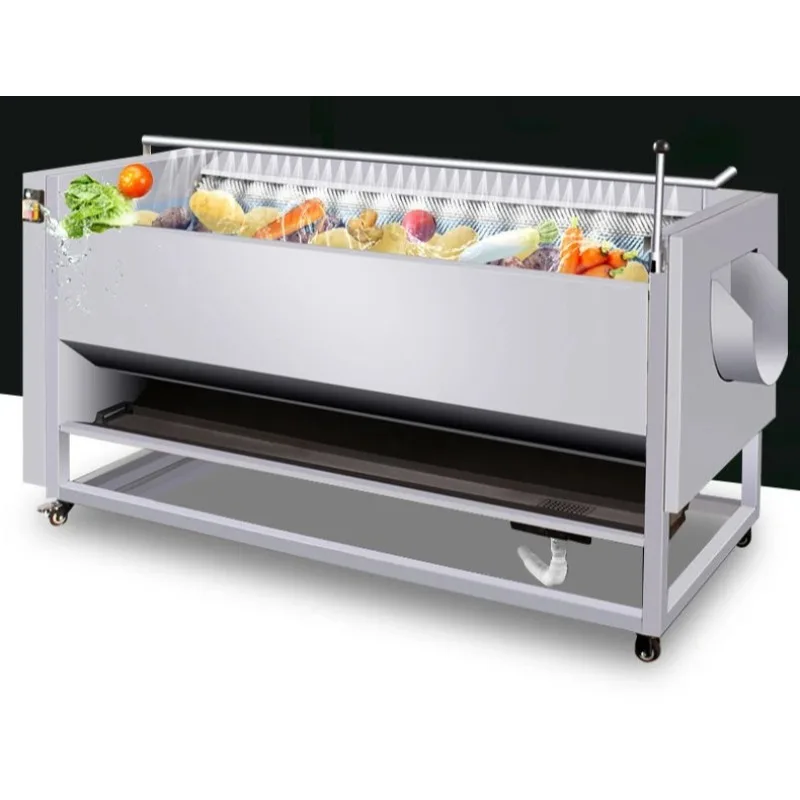 Large Capacity Potato and Taro Peeling and Cleaning Machine Automatic Roller Scrubbing and Peeling Machine