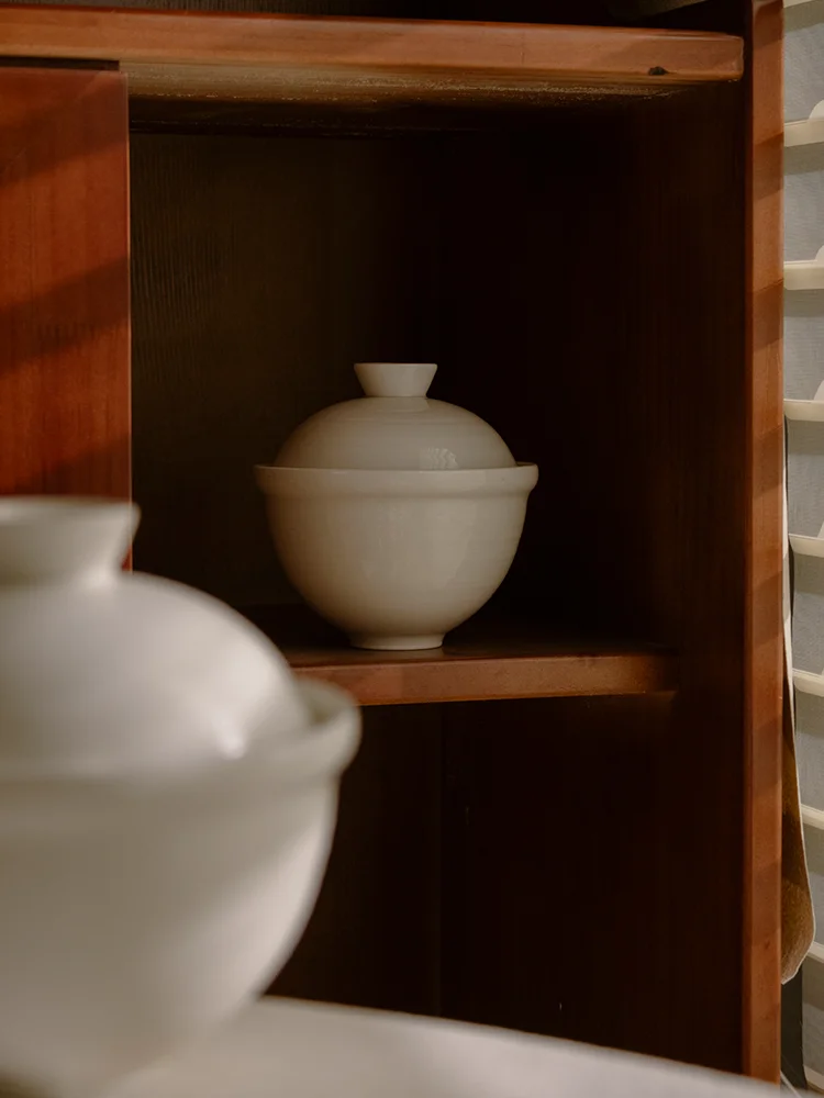 

Матовая большая суповая миска из фарфора в кантонском стиле, для супа с яичным белком, для домашнего использования, ретро-дизайн, глазурованная фарфоровая миска