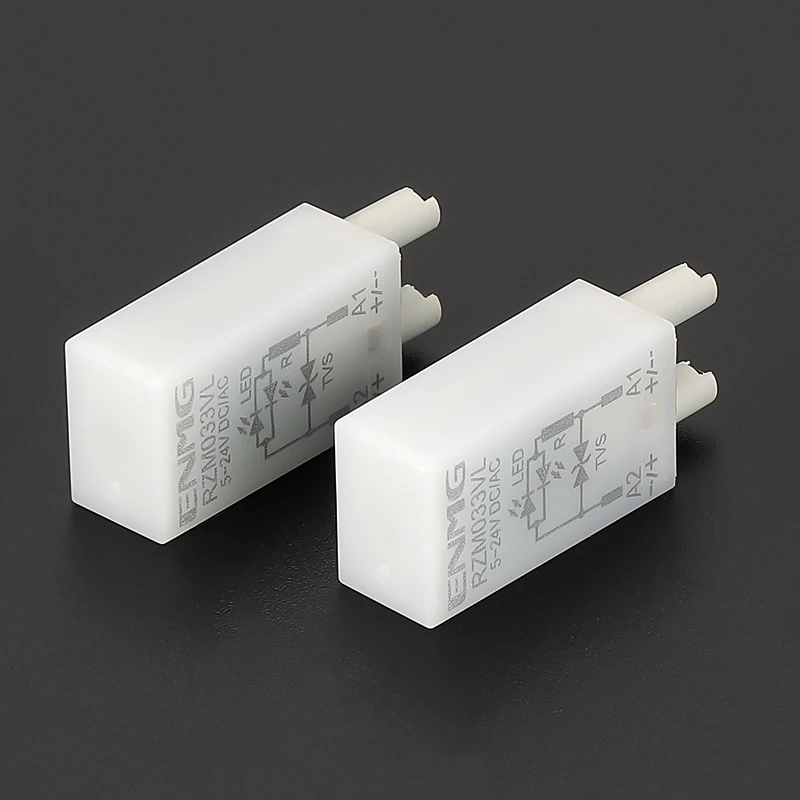 ENMG Relay Protection Surge and Overvoltage Indication Module RZM033VL, 5~24V DC/AC with Indicator Light