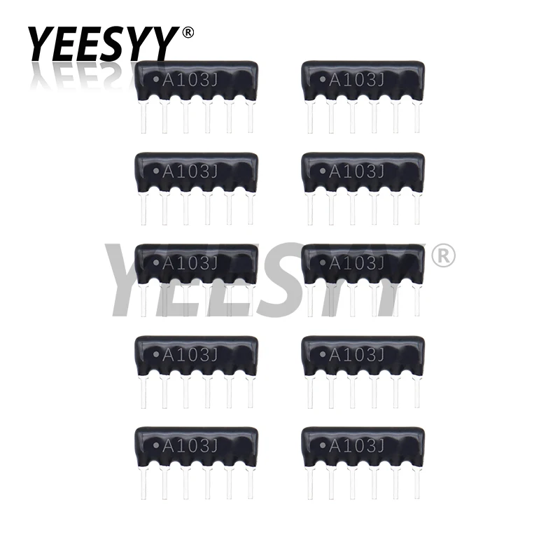 10pcs 9PIN 8PIN 7PIN 6PIN 5PIN exclusion Network Resistor array DIP 100 220 470 680 1K 1.2K 1.5K 2K 2.2K 4.7K 5.1K 10K 100K ohm