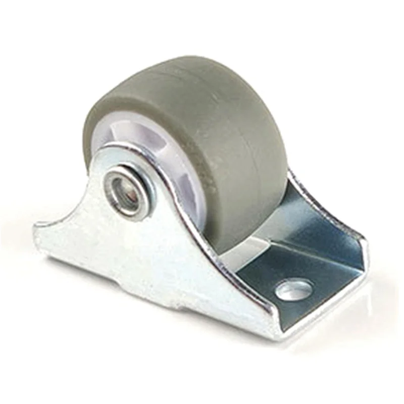 

Y50A-48PCS TPE Caster Wheels Duty Fixed Casters With Rigid Non-Swivel Base Ball Bearing Trolley Wheels Top Plate 1 Inch