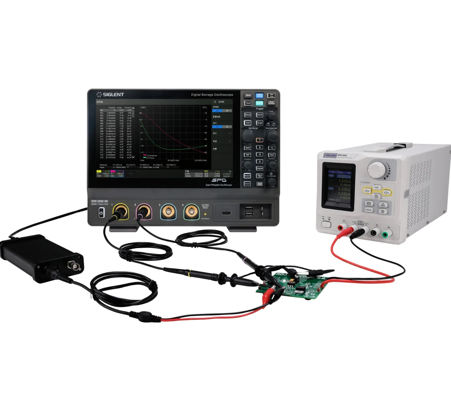 SIGLENT SDS1104X HD 4-Channel 12-Bit High-Definition Digital Oscilloscope with Deep Memory and Advanced Triggering