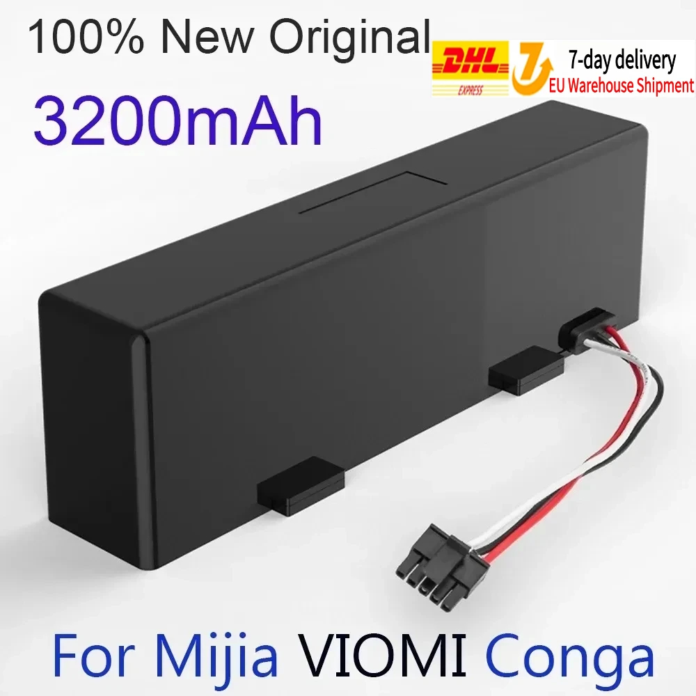 Original Rechargeable battery For Conga 3290 3390 3490 3590 3690 3790 3890 Sweeping Mopping Robot 14.8V 3200mah Vacuum Cleaner