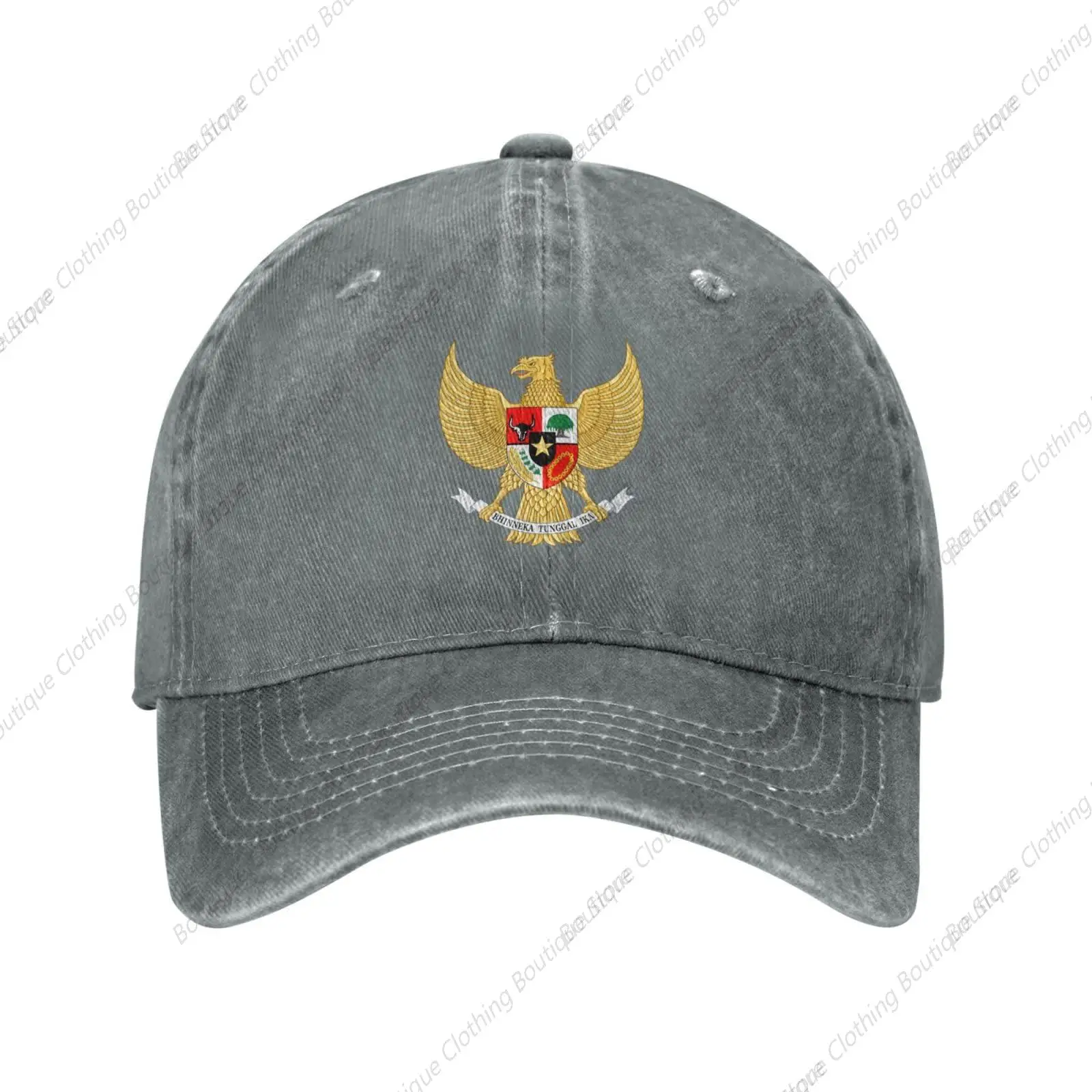 National Emblem of Indonesia Baseball Cap for Men Women Hats Denim Trucker Caps Dad Hat