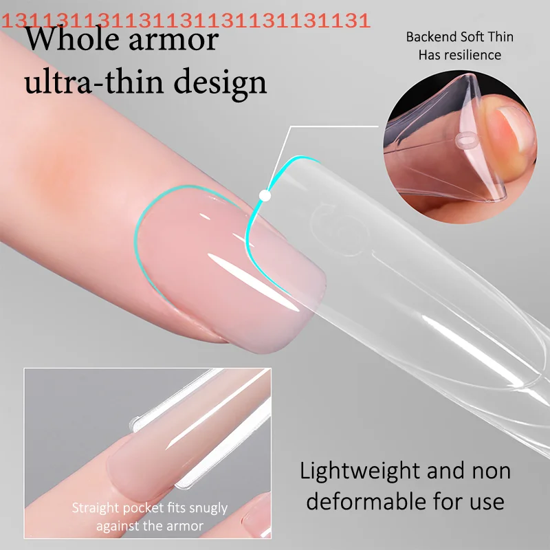 240個入り 14サイズ クイックエクステンション-デュアルフォーム T字型楕円 マニキュアフォーム トップモールド ボトムモールド 3Dサンドイッチ デュアルネイルフォーム