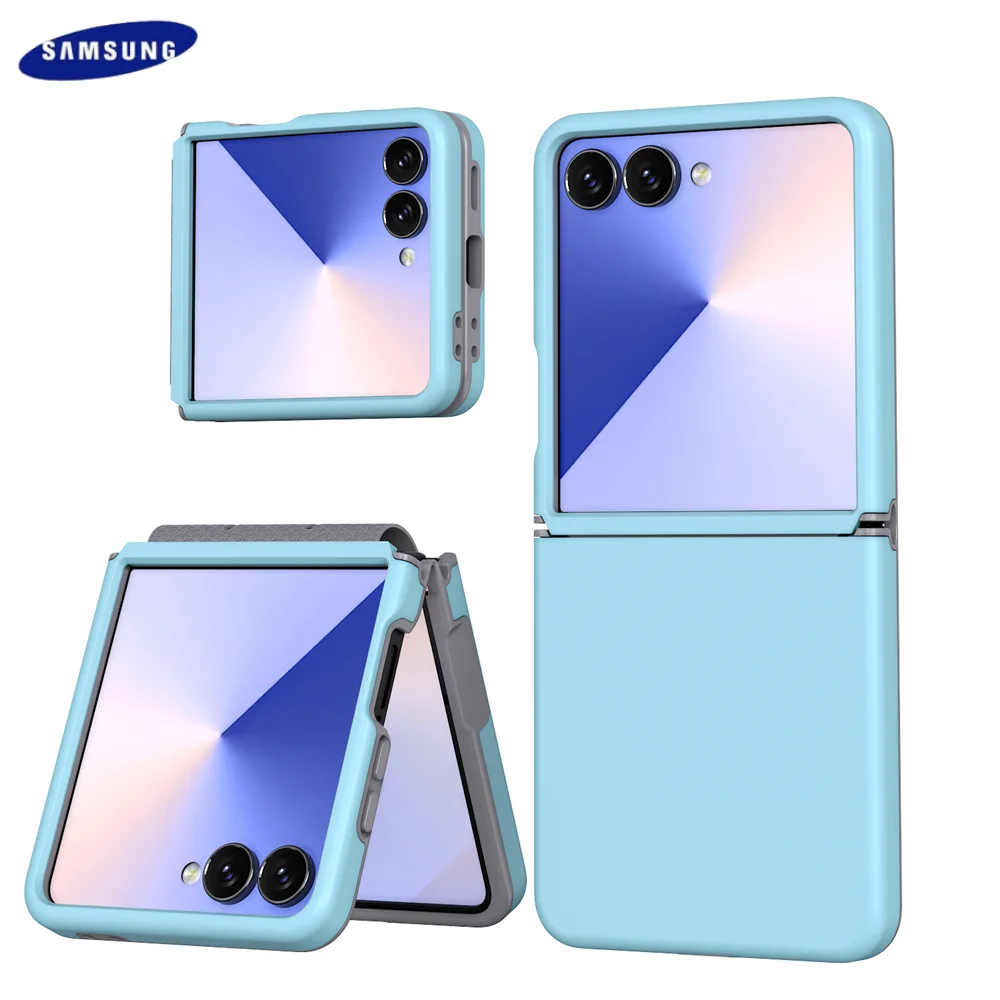 Luxuriöse ultradünne flüssige PC-Hülle für Samsung Galaxy Z Flip 7 6 5 Slim Matte Phone stoßfeste Abdeckung für Samsung Galaxy Z Flip7