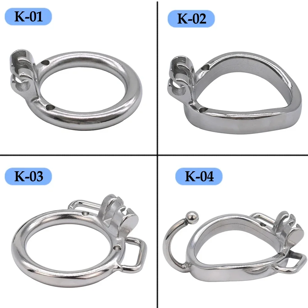 2024 Novelty Sissy Inverted Chastity Cage CBT Game Play Erect Denial정조대Stainless Steel Negative Cock Ring Bdsm Sex Tooys for Man