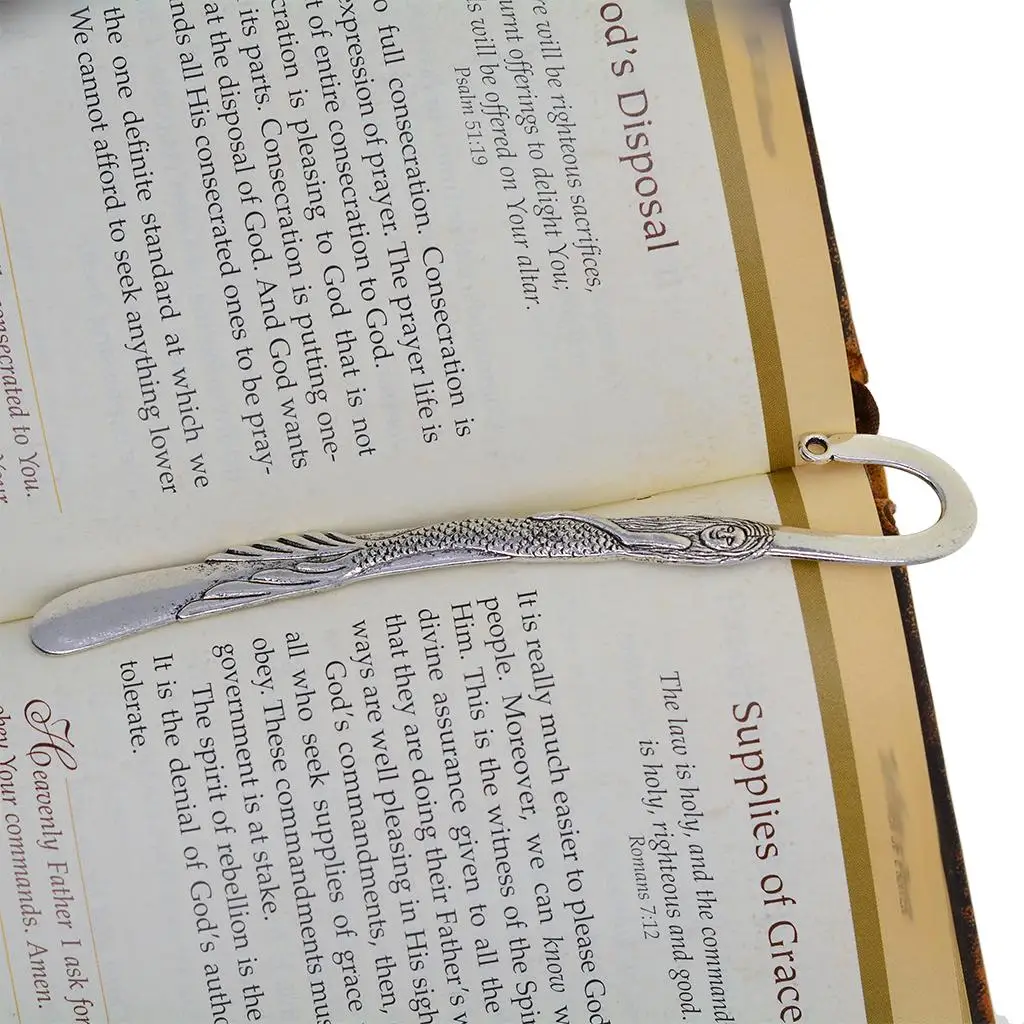 

6Pcs 120mm Tibetan Silver Fairy Mermaid Alloy Bookmarks With