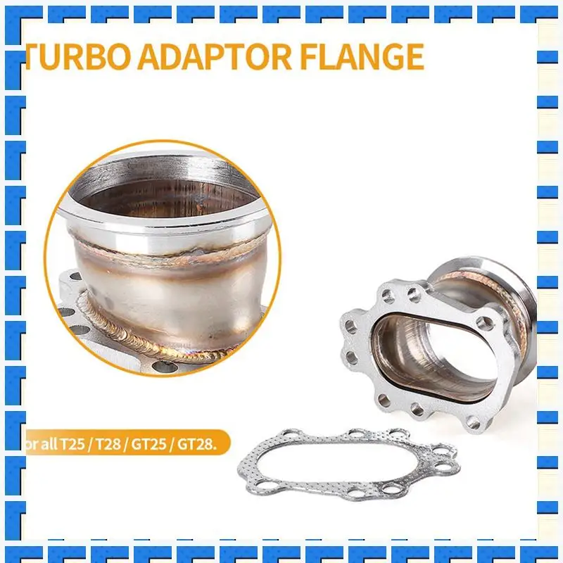 

ABNG V-Shape Flanged Turbine Down Pipe Adapt For T25T28 GT25 GT28 Stainless Steel Adapter Spare Parts
