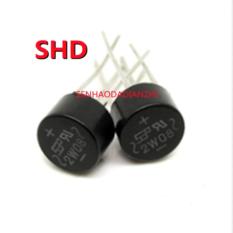 10pcs/lot 2W10 2A1000V Rectifier Bridge Replace 2W06 2W08