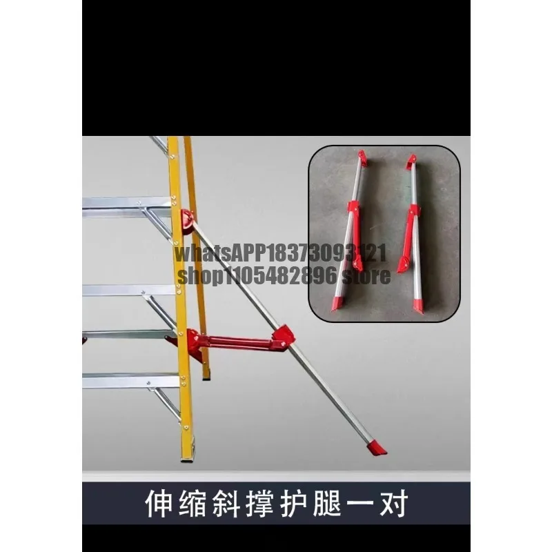 Fiberglass Fiber Platform Ladder Electrical Engineering Foldable Herringbone Ladder