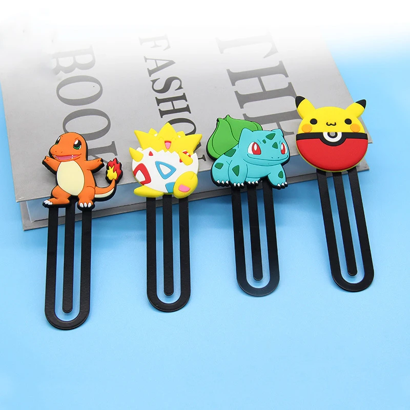 Anime Pokemon Bookmark Kawaii Pikachu Bookmark Cartoon Creative Pages Books Readers Girl School Supplies Stationery Edition Gift