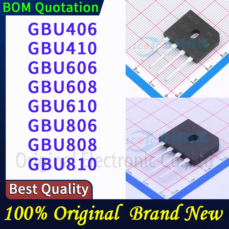

5pcs/lot GBU406 GBU410 GBU606 GBU608 GBU610 GBU806 GBU808 GBU810 In stock Original High quality
