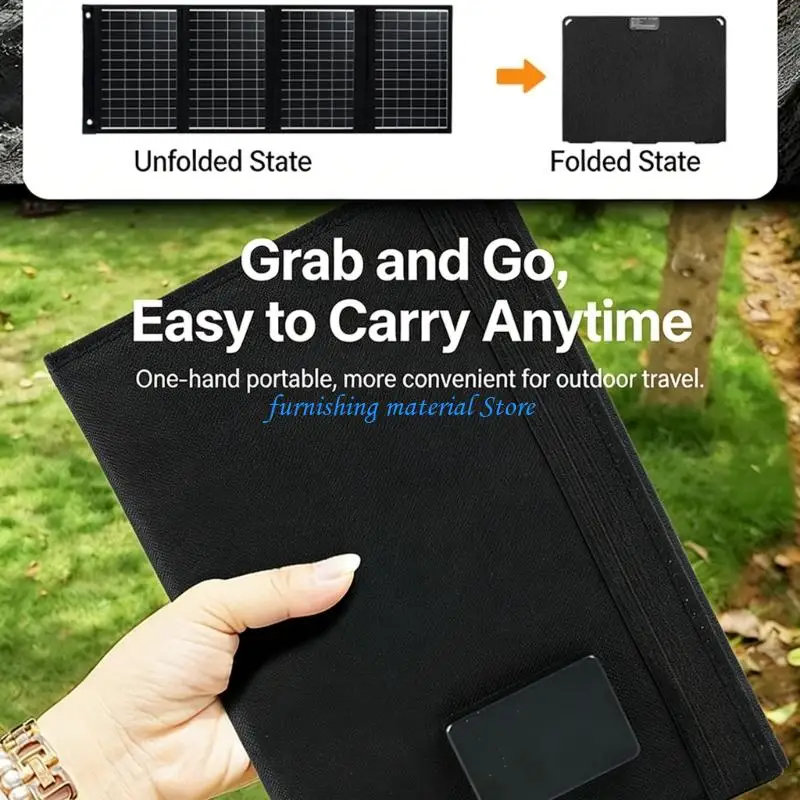 Y5GD High Efficiency 40W Foldable Solars Chargers Portables for Outdoor Power Supply