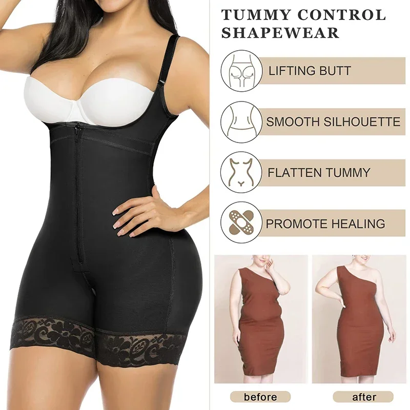 AfruliA Fajas Colombiana Girdle Waist Trainer Full Body Shaper Slimming Sheath Belt Butt Lifter Control Panties Corset Shapewear