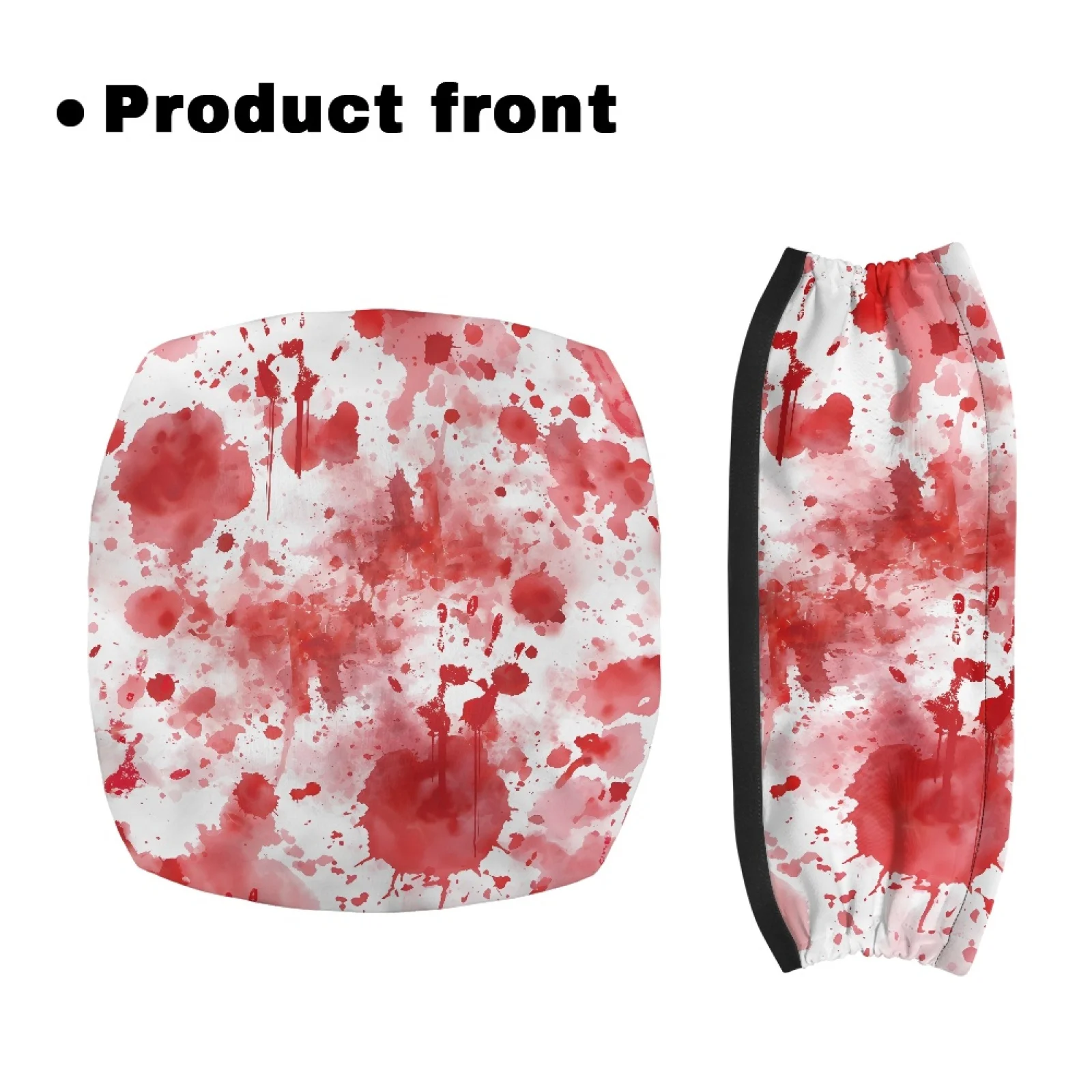 Coloranimal Red Splash 2PCS Walker Seat Cover Dust Proof Rollator Accessories for Senior Ladies