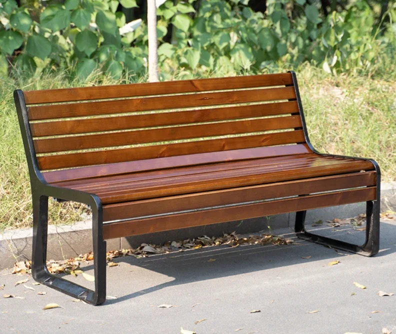 Park chairs, outdoor benches, courtyard leisure chairs, outdoor backrest benches, outdoor square iron art rest chairs