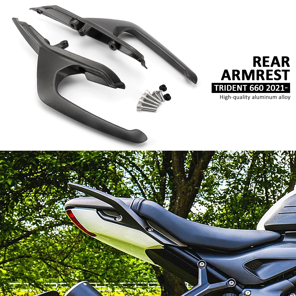 

New Motorcycle Aluminum Rear Grab Bars Seat Pillion Passenger Handle Armrest For Trident660 Trident TRIDENT 660 2021 2022 2023