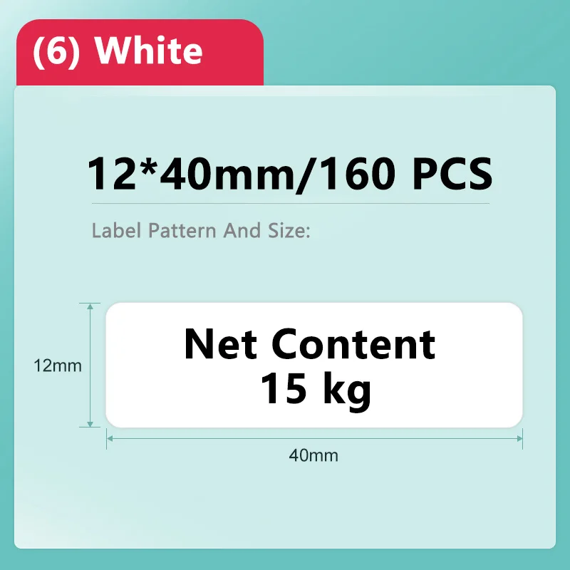 Niimbot D11/D101/D110 Mini Draagbare Printer Witte Tape Sticker Papers Waterdicht Anti-Olie Geen Lijm Thermische Label printer Nieuwe