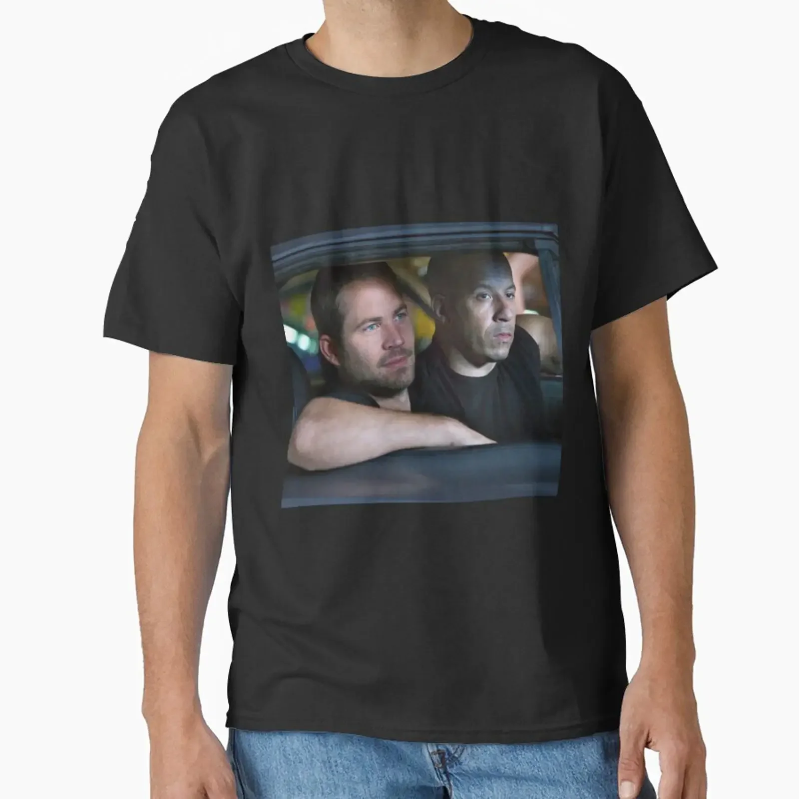 Paul Walker Fan Art _amp_ Merch Classic T Shirt vintage Washed Stretched fashion Top For Everyday Wear Casual streetwear Soft