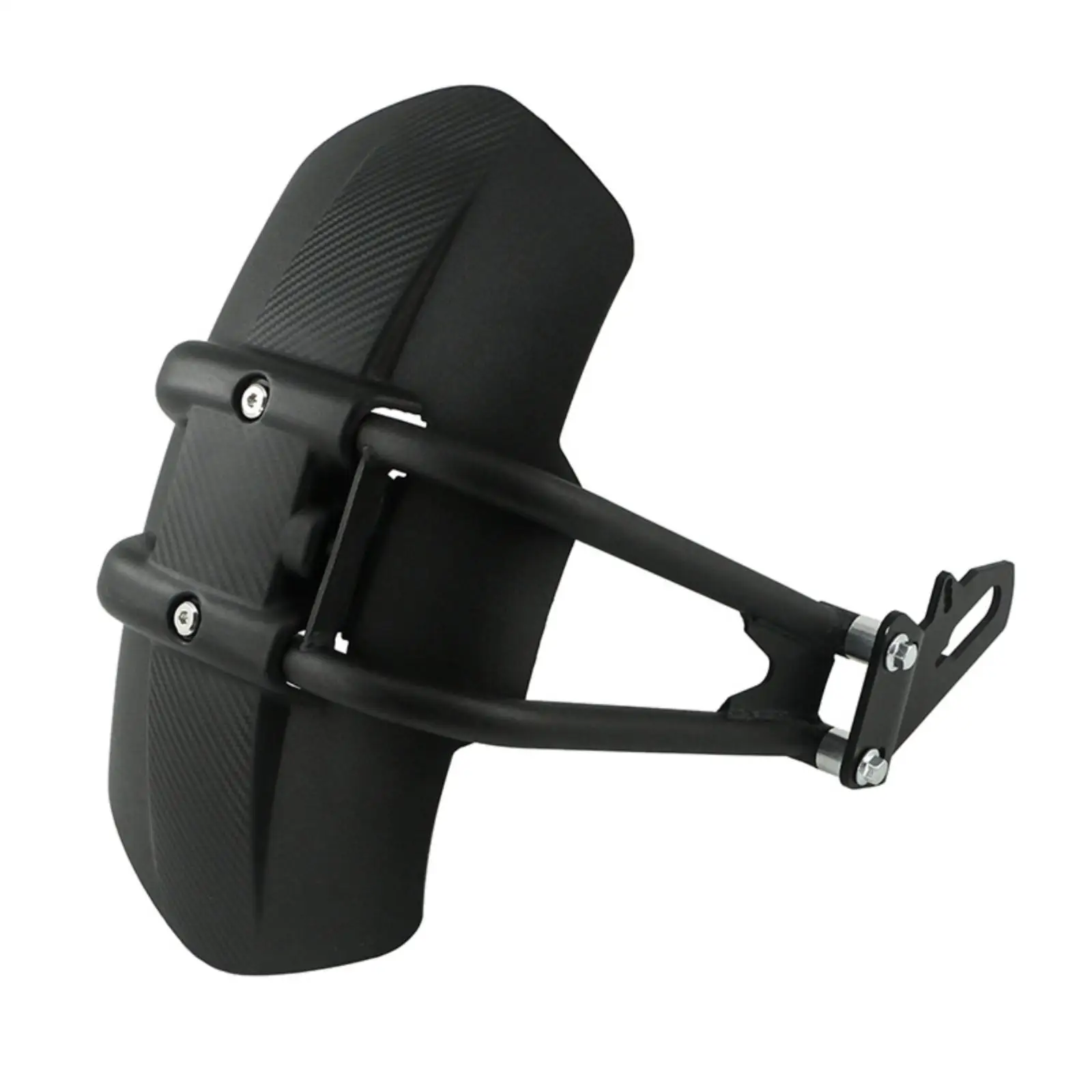 Motorcycle Rear Mud Flap Fender with Metal Mounting Bracket for Road Bike Splash Guard Mud Repellent Commuting Accessory