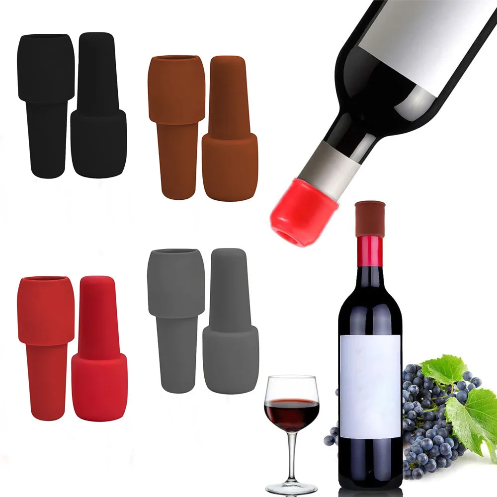 Reusable Silicone Wine Bottle Stopper, Keeps Wine Fresh, Fits Various Wine Bottles, Durable & Easy to Use, Perfect for Home Bar