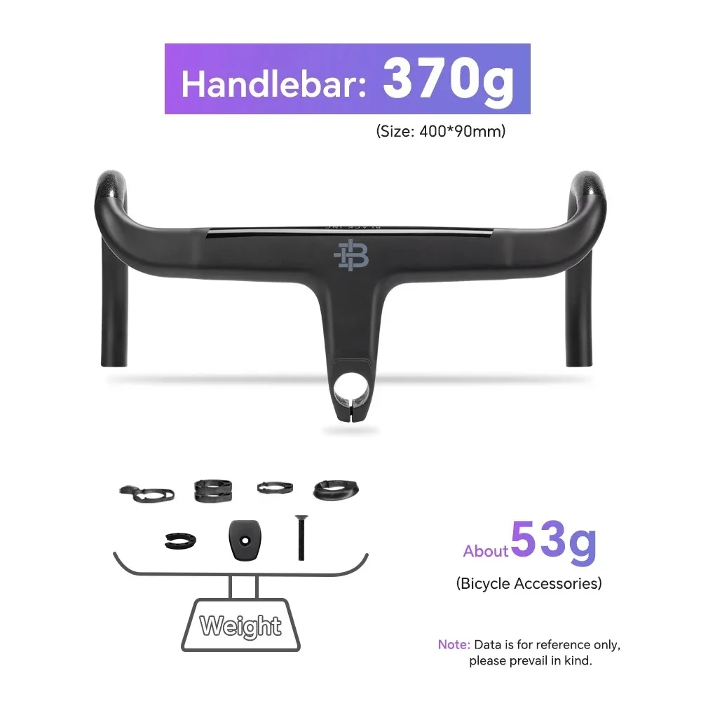 Factor Black Inc Carbon Fiber Road Bicycle Integrated Handlebar For O2 frame With Mount Dropbar For Factor Frame