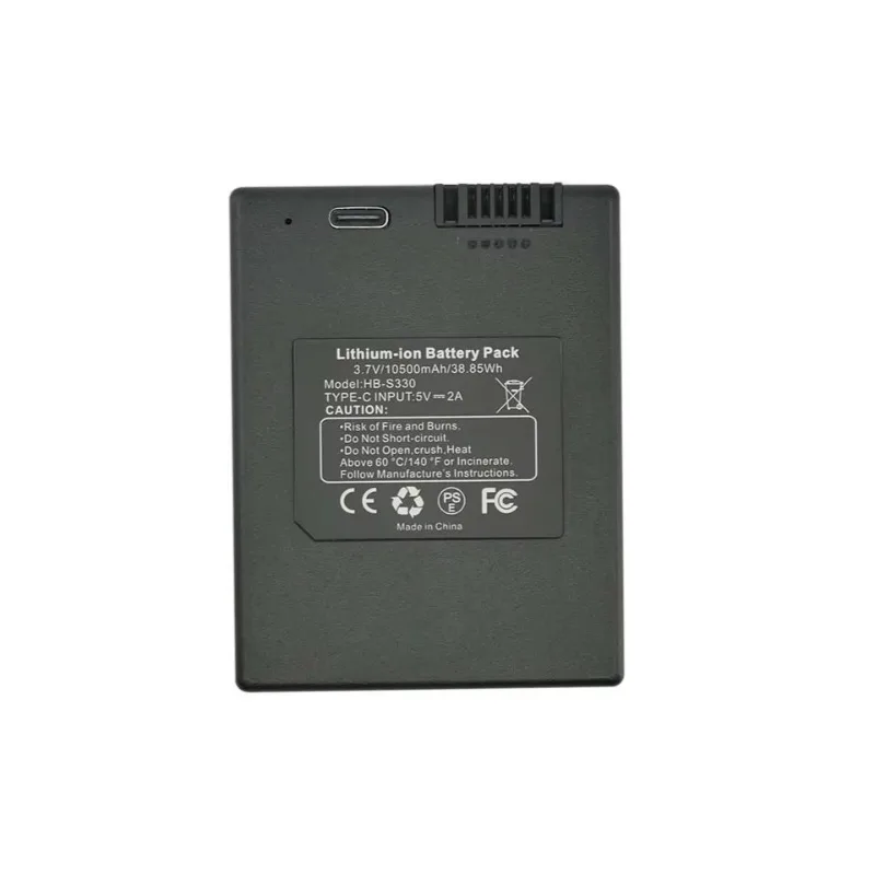 HB-5330 3.7V 10500mAh 38.85Wh Type-C Rechargeable Lithium Battery for eu fy Security S330 S230 E330 Smart Door Lock Power Pack