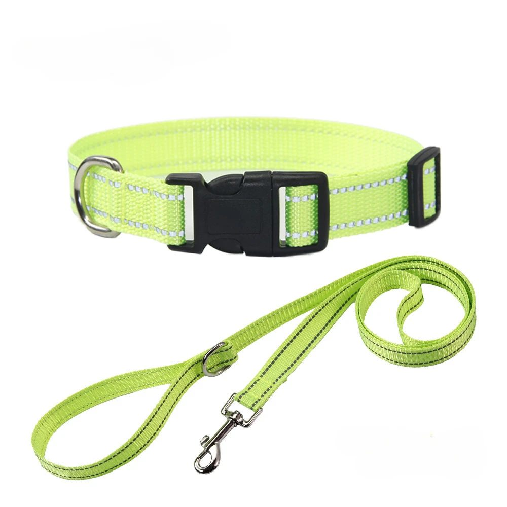 Set aus Nylon-Hundehalsband und Leine, Haustierhalsbänder, Leine für kleine, mittelgroße und große Hunde, Hundezubehör für kleine Hunde – Detail 12