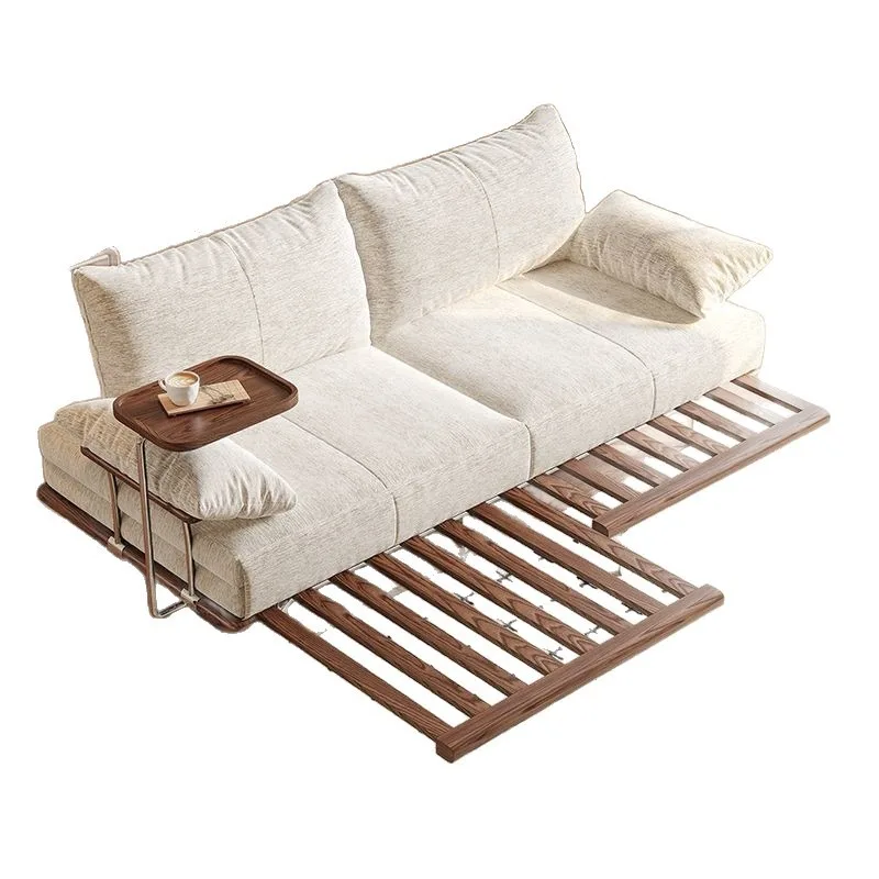 New sofa bed folding foldable dual-purpose antique style living room retractable small apartment double multi-function