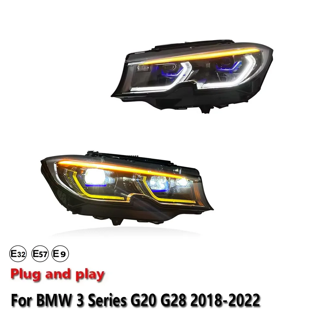 Car Accessories LED Headlight Light For BMW G20 G28 2018-2022 Projector Front Headlamp DRL Brake Turn Signal Lamp Plug and Play
