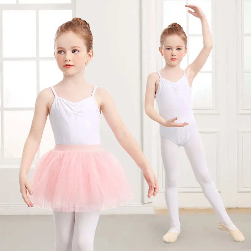 Girls Ballet Leotards for Kids Camisole Dance Leotard Toddler Sleeveless Gymnastics Leotard Girls Cotton U Back Ballet Bodysuit