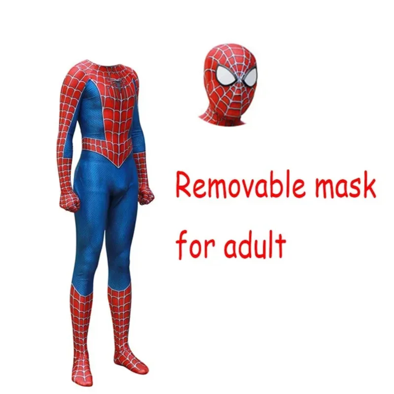 Men Cosplay Costumes Jumpsuit Mask Zentai Bodysuit Halloween Carnival Party Kids Adult