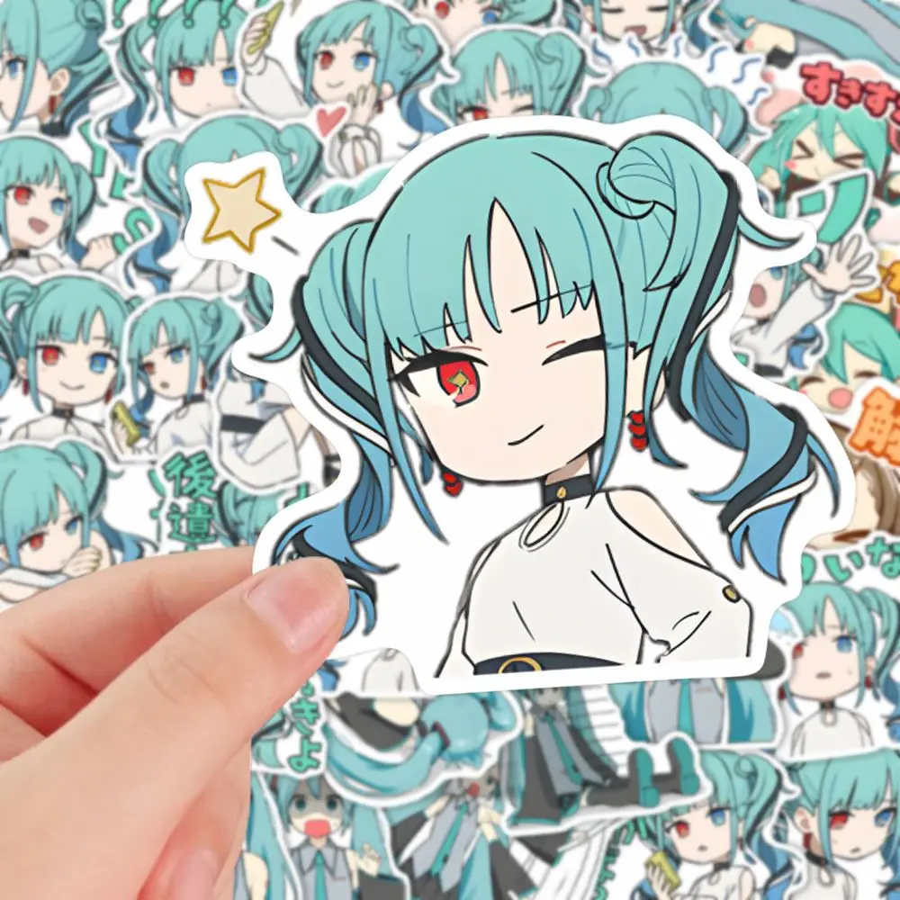 10/48/96 Pieces Of Anime Mirror Sound Twin Stickers PJSK Cute Cartoon Miku Stickers DIY Skateboard Water Cup Tablet Decals Gift