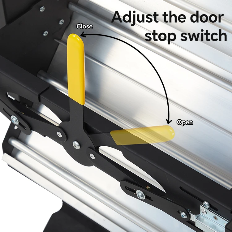 Escalera plegable MENFUL Plegable de aluminio RV Escalera de 2 escalones RV Escalera Caravana RV Escalera
