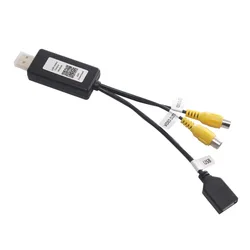 Caja adaptadora CVBS de salida de vídeo USB Plug and Play para sistema multimedia Android con concentrador USB