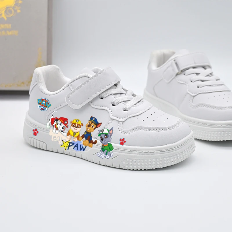 2026 Kids Cartoon Casual Shoes Children's New Paw Patrol Design Cute White Sport Shoes Boys Girls Outdoor Breathable Sneakers