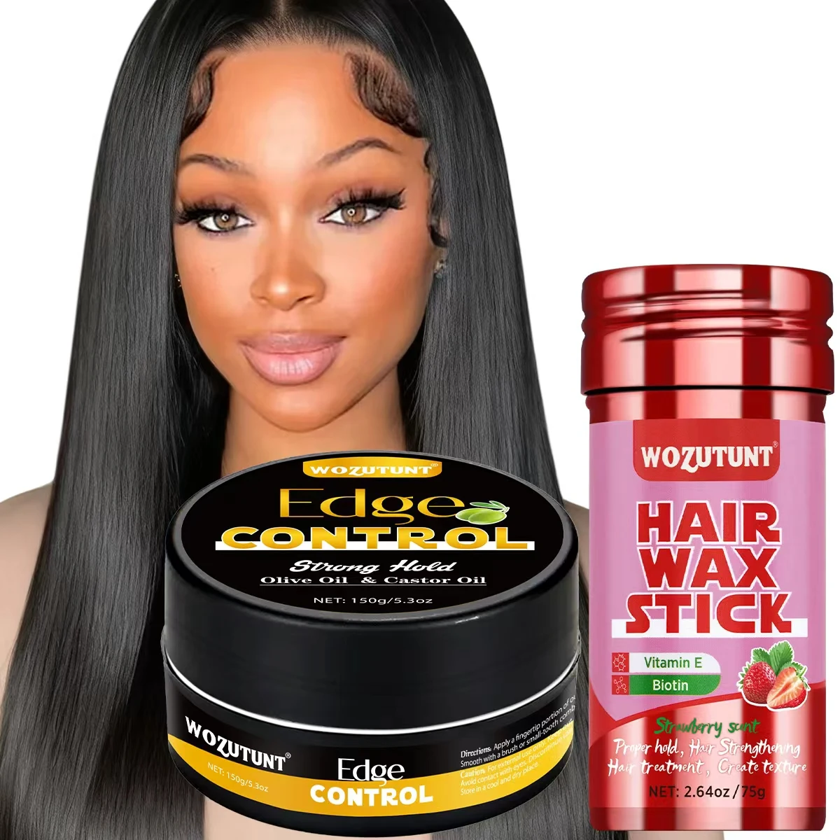 

Edge Control Styling Wax Anti-frizz Care Products Non-greasy Baby Bangs Smooth Shaping Gel Natural Wig Hairstyle Solid Wax Stick
