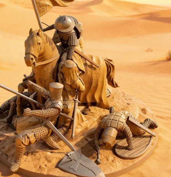 

The height of man 25mm 50mm Resin model kits figure colorless and self-assembled（3D Printing ）TD-7787/3D