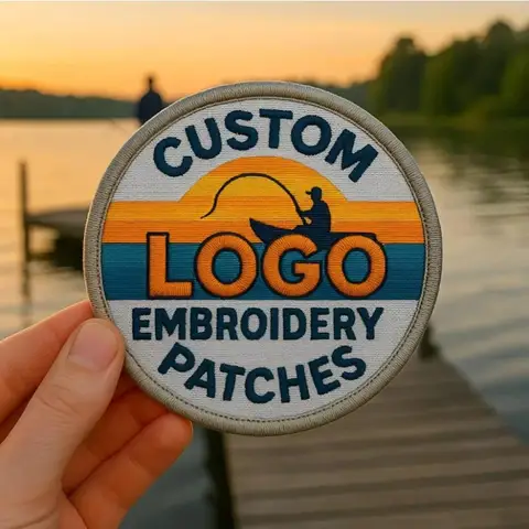 Custom Embroidered Patches for Clothes Personalized Patch Embroidery Name Patch Logo for Clothes Jacket DIY Iron on Velcro Patch