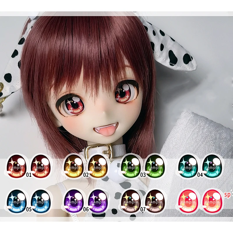 Free Shipping Bjd Doll Eyes Bjd Cartoon Eyes For 1/12 1/8 1/6 1/4 1/3 Doll Eyes Doll Accessories Toys For Girls