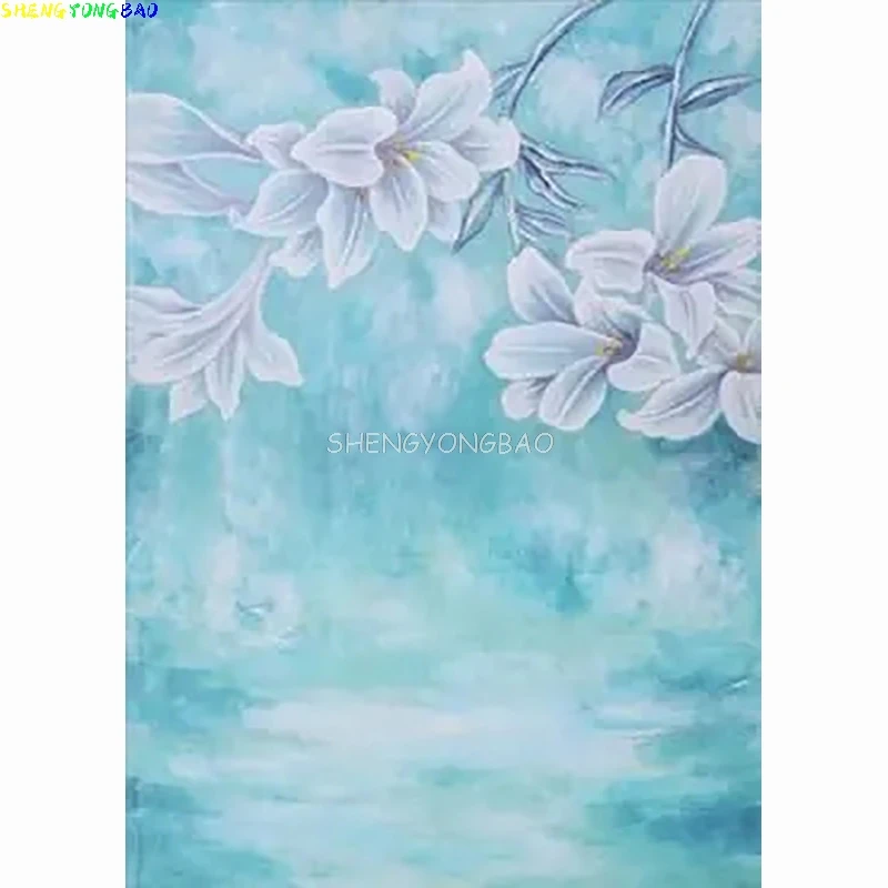 Vinyl Custom  Flowers Photography Backdrops Prop Wooden Brick Wall Window Palace Photo Studio Background  FF-14