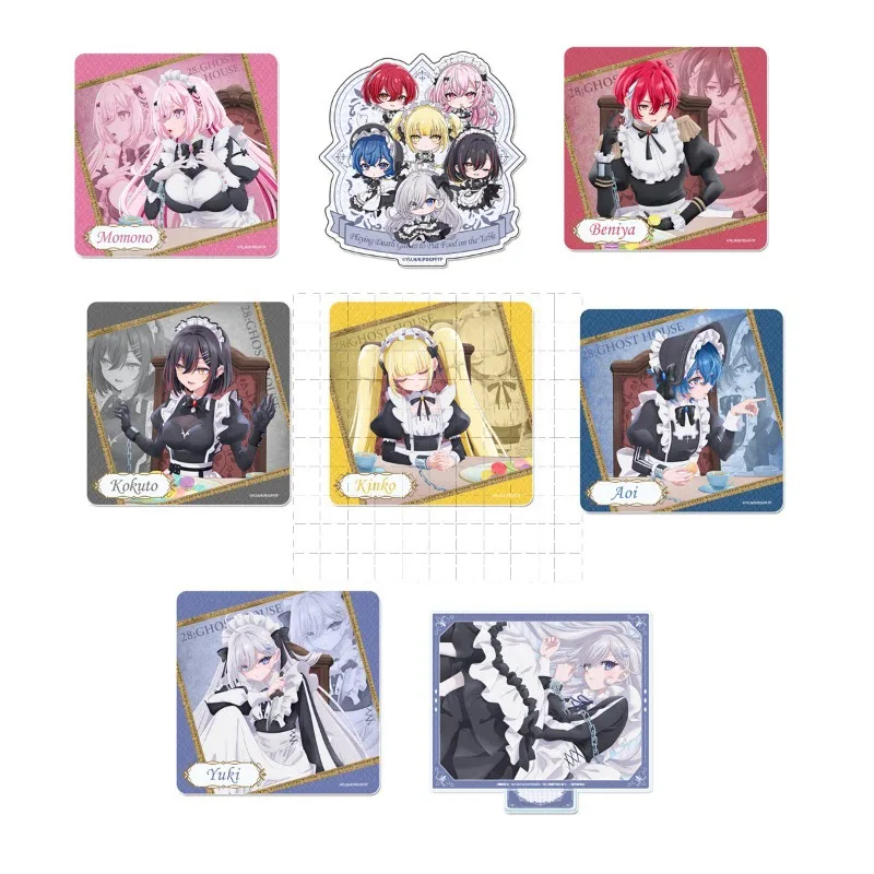 

Yuuki Aoi Kaneko Kurogane Acrylic Standing Keychain Card Cute Anime Toy Figures