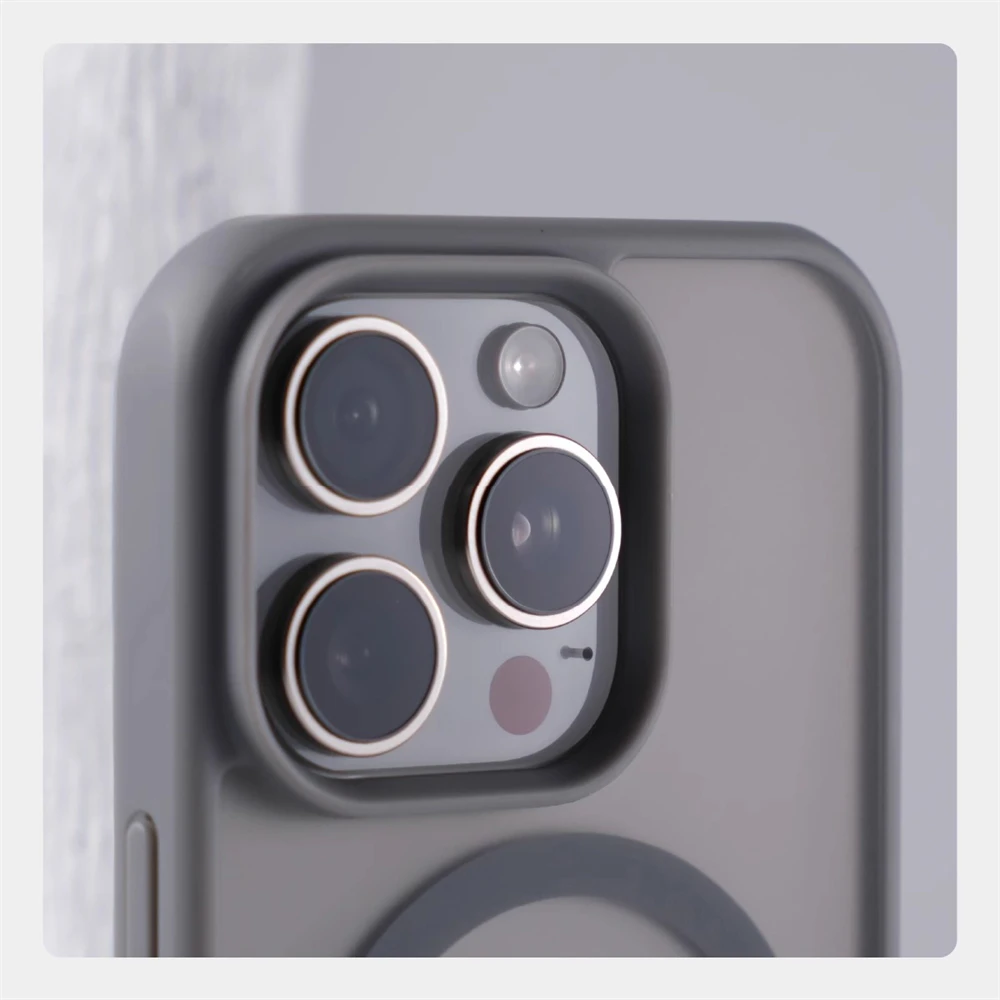Unsichtbarer Metallständer Magnetische Stoßfängerhülle für iPhone 18 17 16 Pro Max 15 14 13 Pro für MagSafe Kabelloses Laden Stoßfeste Abdeckung – Detail 8