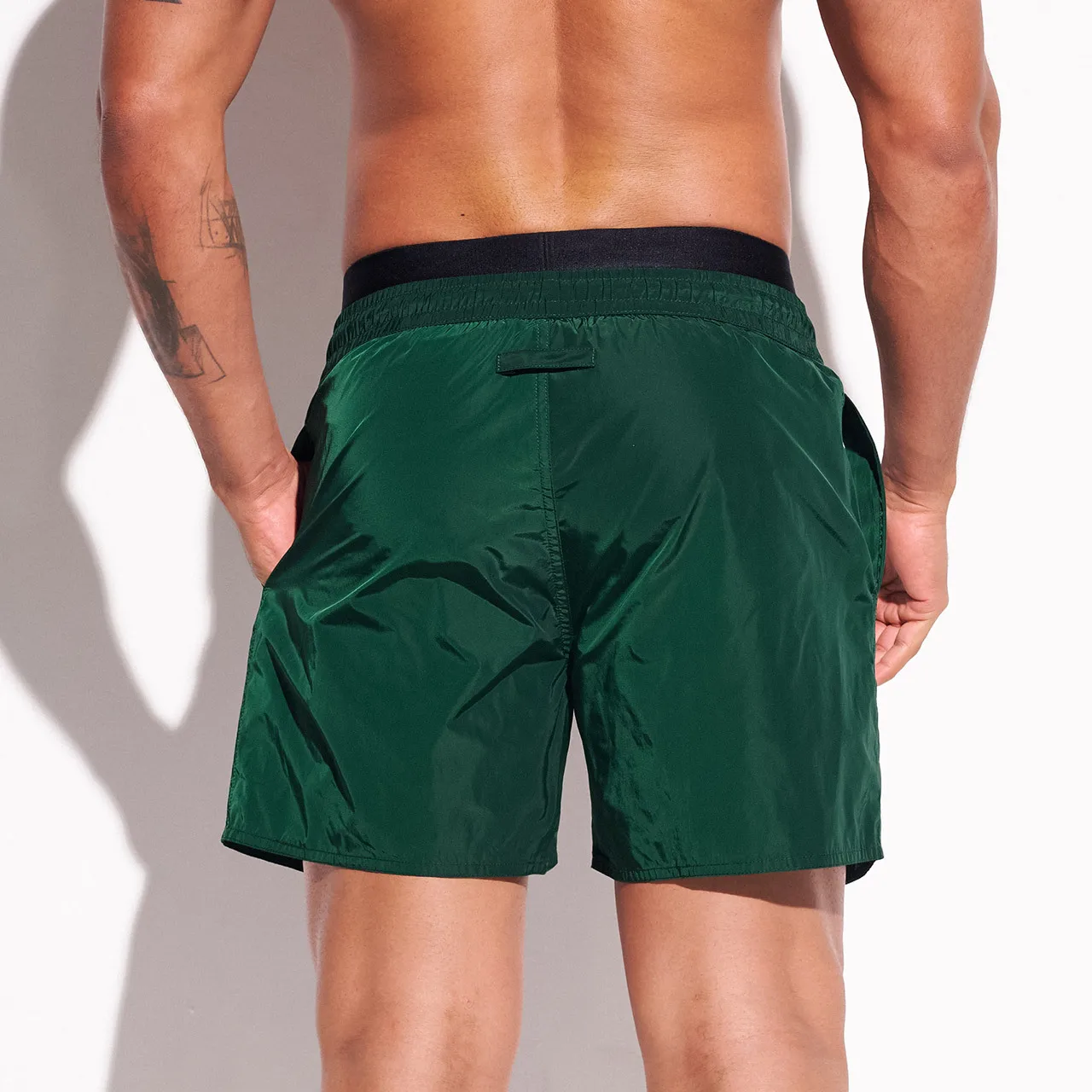 Dubbele Taille Desmiit Badmode Heren Zwemshorts 2023 Snelle Droge Heren Board Shorts Strand Surfen Gym Sport Korte Zwemkoffer Gevoerd